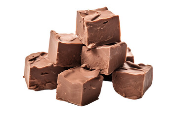 Rich Chocolate Fudge Isolation on a transparent background