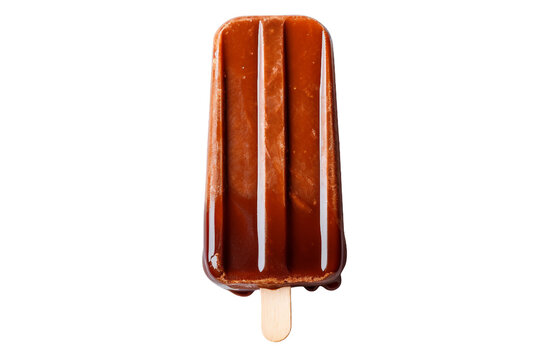 Fizzy Cola Popsicle Isolation on a transparent background