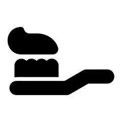 toothpaste glyph icon