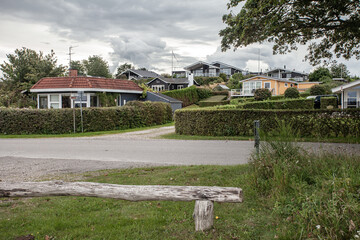 Fototapeta na wymiar Typical Danish Summerhouses