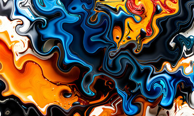 Abstract Swirls of Color