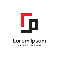 Obraz premium P Letter Logo Design Free Icon