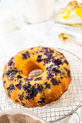 Crafting Lemon, Blueberry, and Vanilla Bundt Cakes