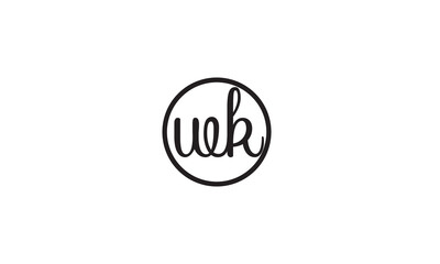 WK, KW , W ,K, Abstract Letters Logo Monogram	