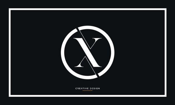 Alphabet letters icon logo XO or OX