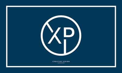 XP or PX Alphabet letters logo monogram