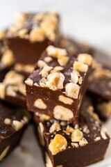 Chocolate hazelnut fudge