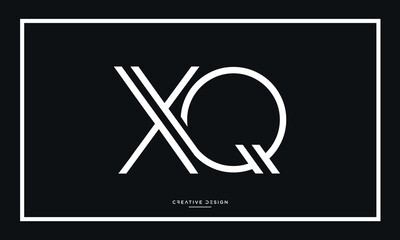 Alphabet letters XQ or QX logo monogram