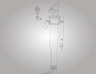 Pictogram of the Egyptian Goddess Bastet