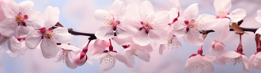 The blush of a cherry blossom close-up, with petals so translucent one can nearly see the whispers...