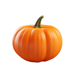 Obraz premium 3d Orange Pumpkin isolated on transparent background