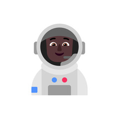 Astronaut: Dark Skin Tone