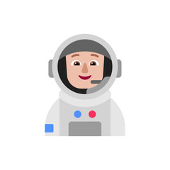 Astronaut: Medium-Light Skin Tone