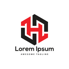 Obraz premium H Letter Logo Design Free Icon