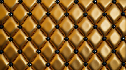 gold and black diamond pattern embossed leather pattern with gold diamond detail, puffy foam leather for purse.