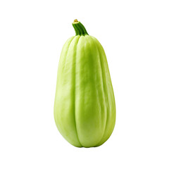 Fresh chayote isolated on transparent background