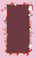 Obraz premium Christmas card with copy space