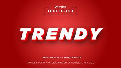 Trendy typography premium editable text effect - Style text effects. banner, background, wallpaper, flyer, template, presentation, backdrop. editable text effect. vector illustration