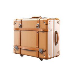 3d Suitcase isolated on transparent background