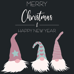 Weihnachtsgrüße 12x12in, Schrift in weiß