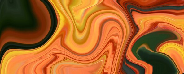 Golden marble abstract background with waves. color motion flow surface