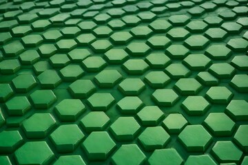 The green paving blocks pattern 