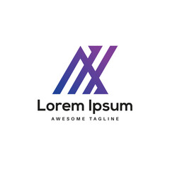 AH Letter Logo Design Free Icon