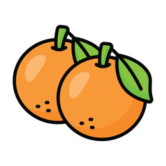 Organic fruit, have a look at this beautifully designed icon of oranges