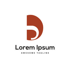 DP Letter Logo Design Free Icon