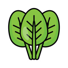Carefully crafted spinach vector design, ready to use vector