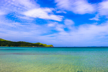 Recreation and tourism in summer by the sea.