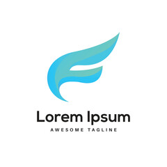 F Letter Logo Design Free Icon