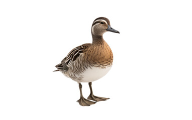 Fototapeta na wymiar Garganey Water Duck Isolated on a Transparent Background PNG