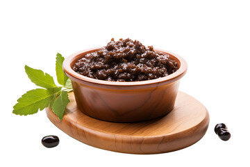 Isolated Black Olive Spread on a transparent background