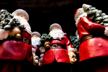 a structure for decoration purposes with various ingredients suitable for, for example, Christmas or other celebrations