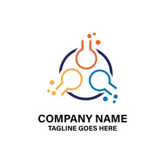logo for company. laboratory logo design