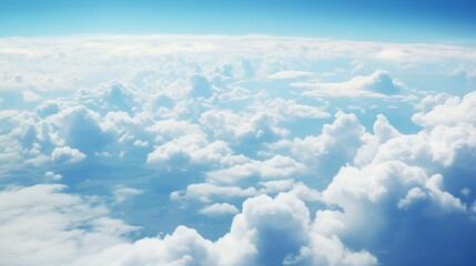 Fototapeta premium Image of clouds from an airplane window.