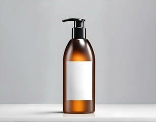 bottle of shampoo. shower gel bottle mockup - obrazy, fototapety, plakaty