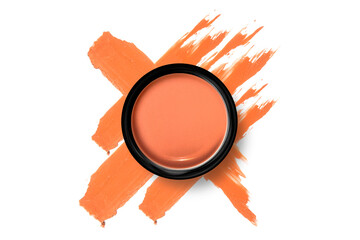 cosmetic cc cream lotion primer foundation powder with makeup mockup product and color pallete