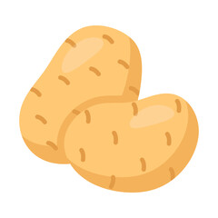 Beautifully designed potato vector, ready to use vector