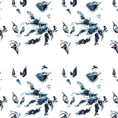 seamless pattern with birds