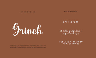 Signature font calligraphy logotype script brush font type font lettering handwritten
