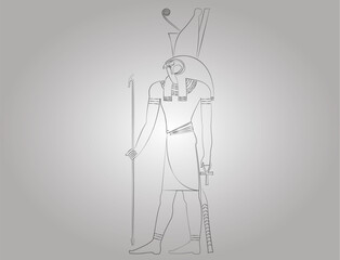 Pictogram of the Egyptian God Horus