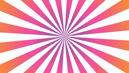 Abstract circular rays background with gradient from pink to orange. Background for websites, blogs and graphic resources.
