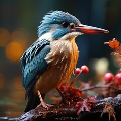 Naklejka premium blue heron