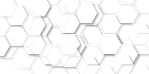 Abstract background with hexagons Abstract hexagon polygonal pattern background vector. seamless bright white abstract honeycomb background.	