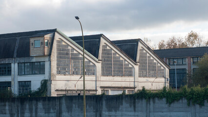 Obraz premium Pabellón con techo triangular