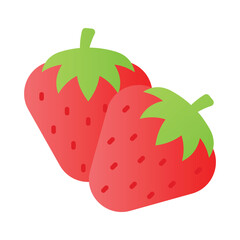 Take a look at this beautifully designed icon of strawberry, modern design style