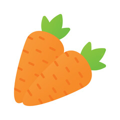 Add a pop of farm fresh vibrancy to your designs with our Carrot Icon. Premium carrots Vector