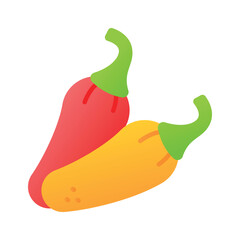 Chillies vector design, hot pepper icon design, ready to use